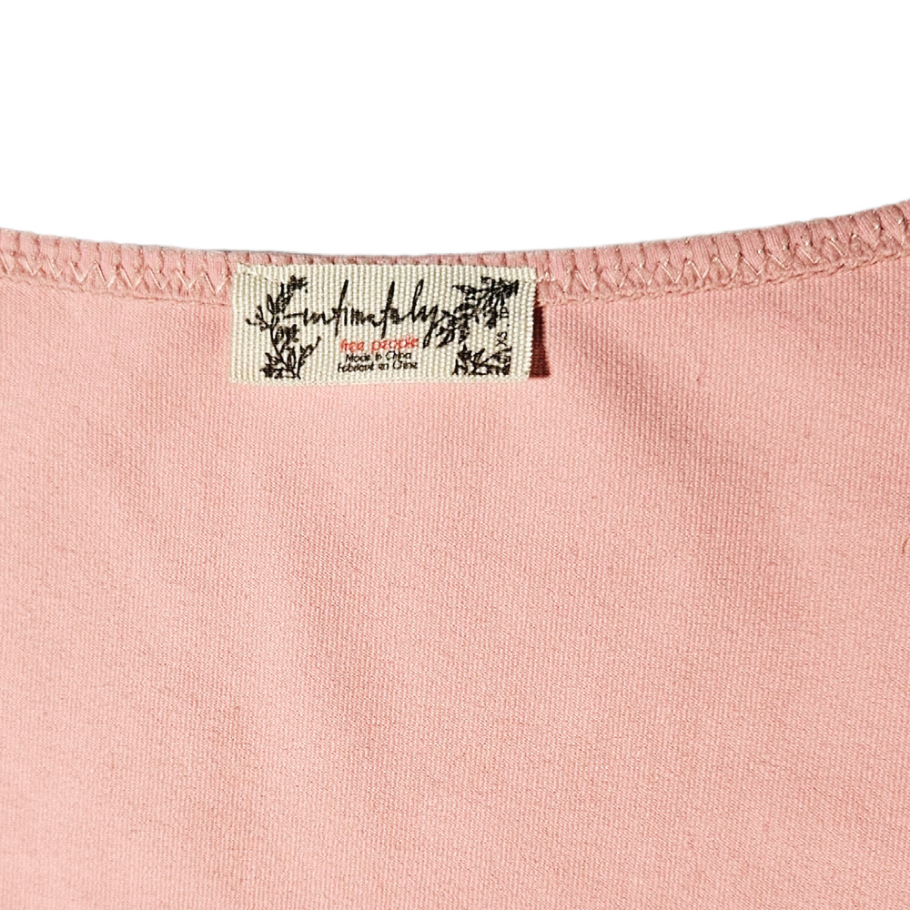 NWOT Free People Va Va Voop‎ Long Sleeve Bodysuit Sz. XS [0-2] Heart Haze Pink - Picture 7 of 11